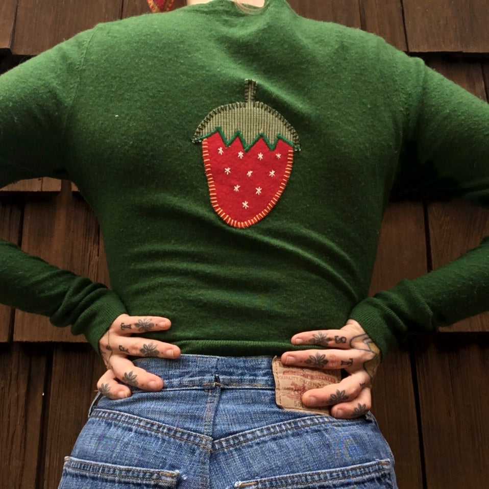 Strawberry Cardigan (xs/s)