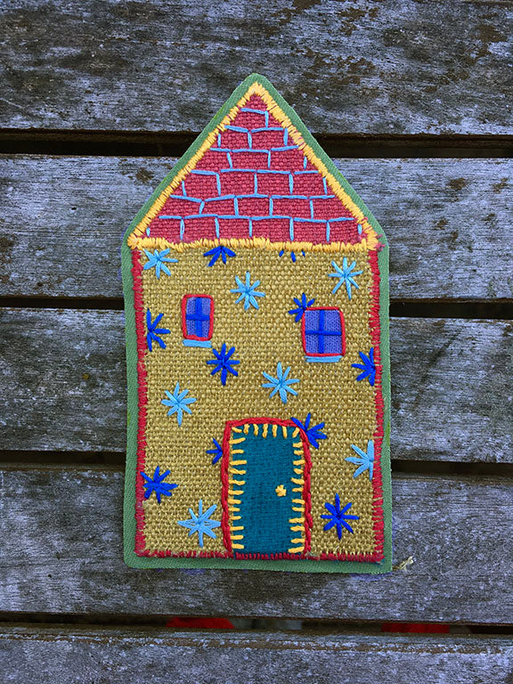 Hand-Stitched House Patch